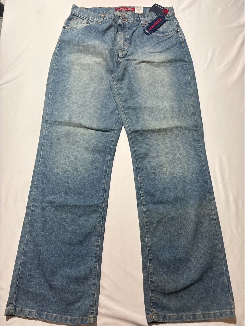 Nautica Jeans Company Light Wash Wide Leg Jeans Size 14x31 -